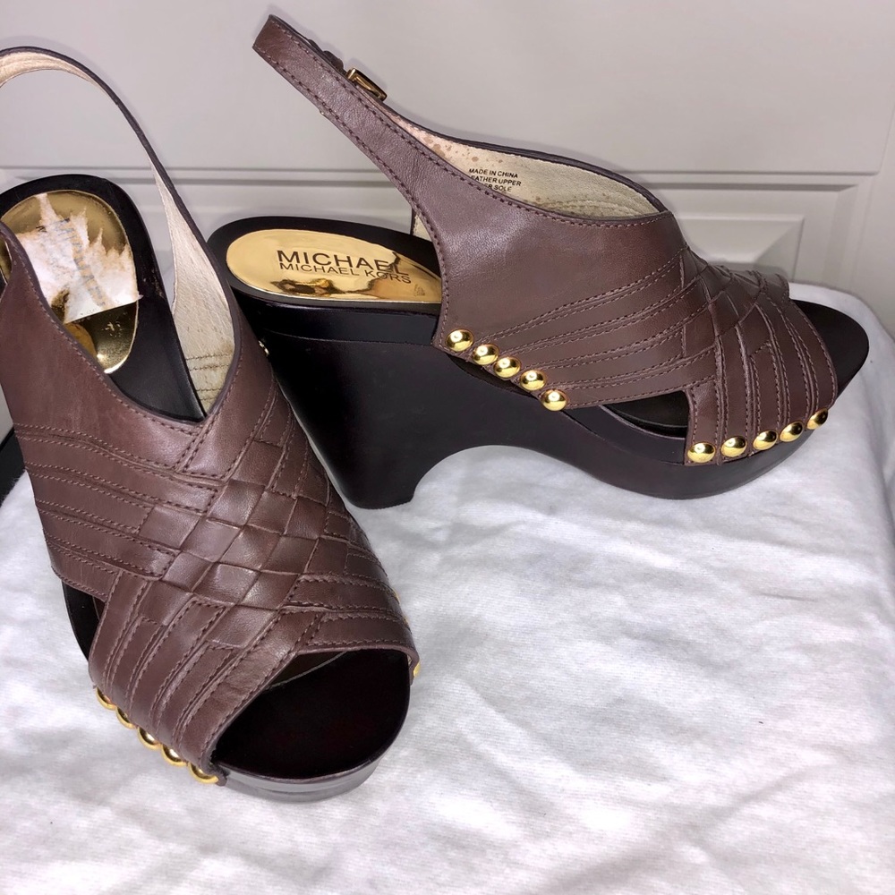 NWOT Michael Kors Wedges Slingback